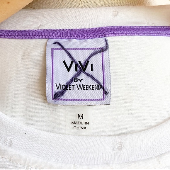 ⭐️ViVi by Violet Weekend Distressed Dress Medium - Picture 7 of 8